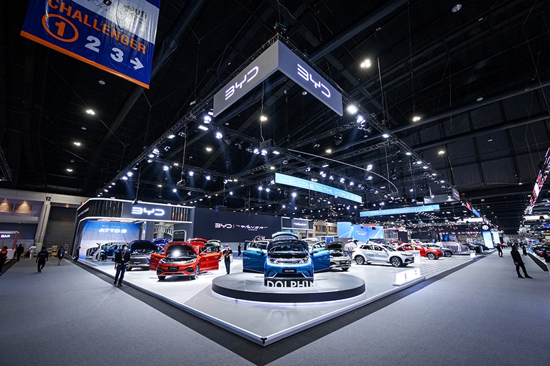 比亚迪携七款车型亮相泰国国际汽车博览会展现丰富产品矩阵